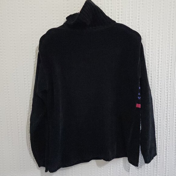 Vintage Partners 90's Turtleneck Holiday Sweater Women's Size Medium - Picture 2 of 12